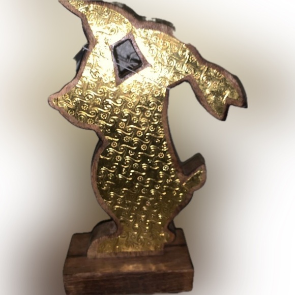 NWT Mommy & Baby Bunny Wooden Decoration - Picture 1 of 5